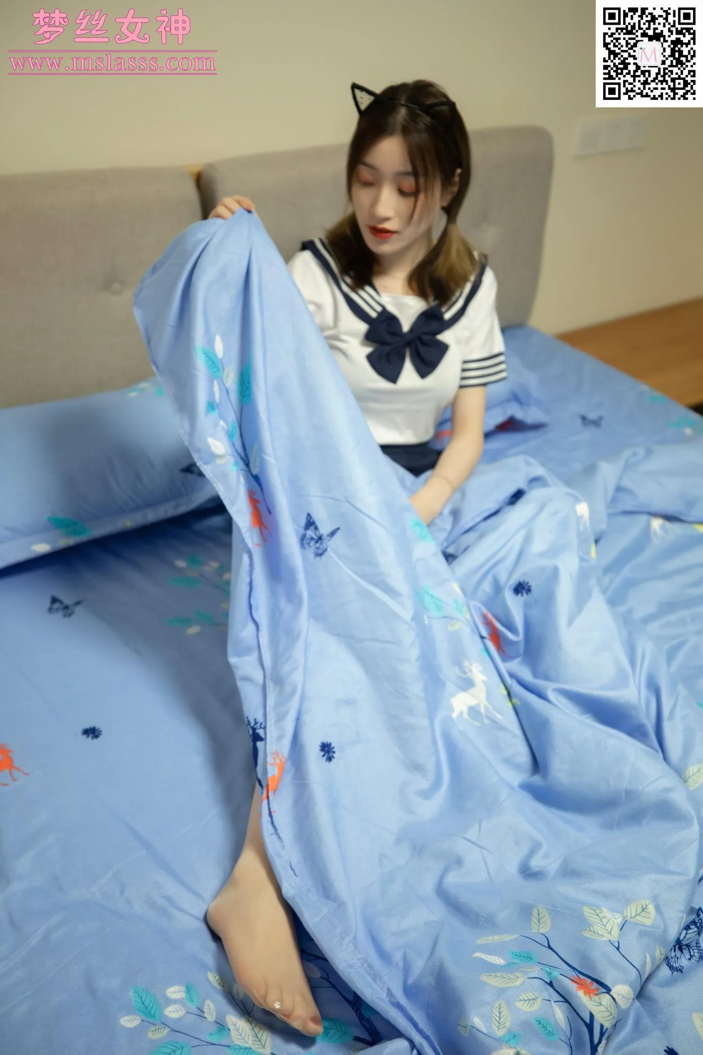[MSLASS梦丝女神] 2020.06.08 NO.114 晓晓5 起床的少女 [64P]插图5